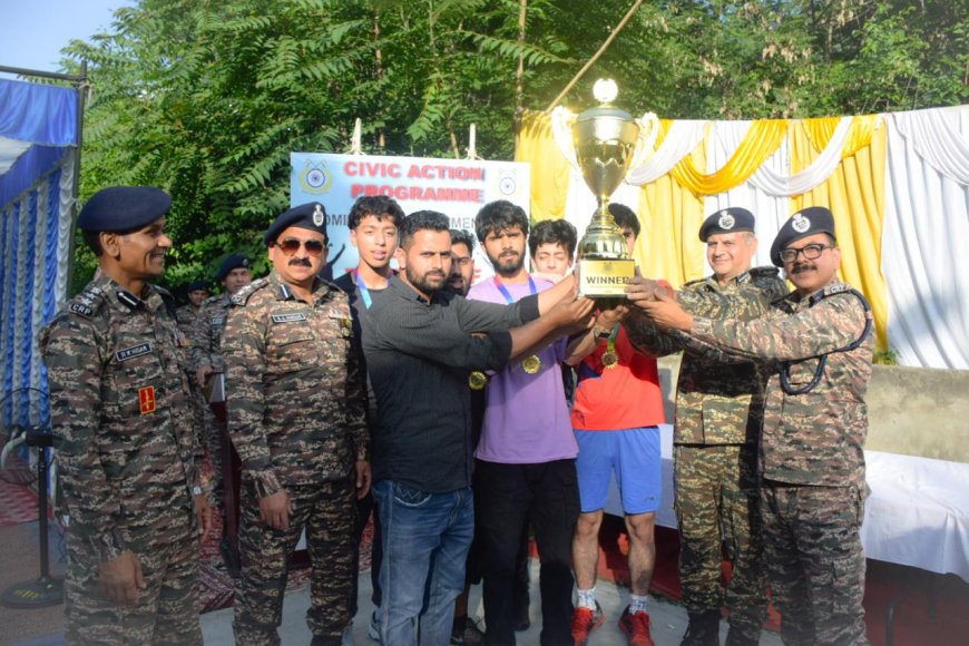 Badminton enthusiasts huddle as 75 Bn CRPF organizes tournament for all at Srinagar