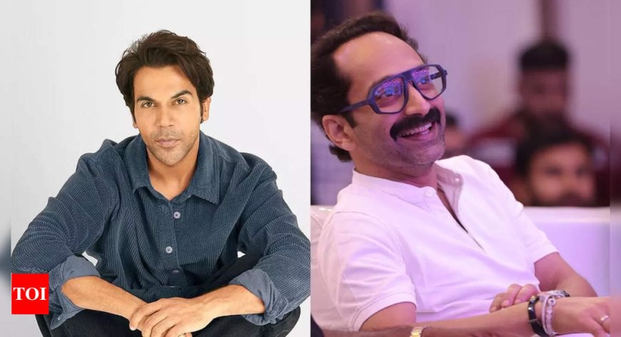 When Rajkummar Rao called Fahadh Faasil 'one of the finest actors in the country' | - Times of India